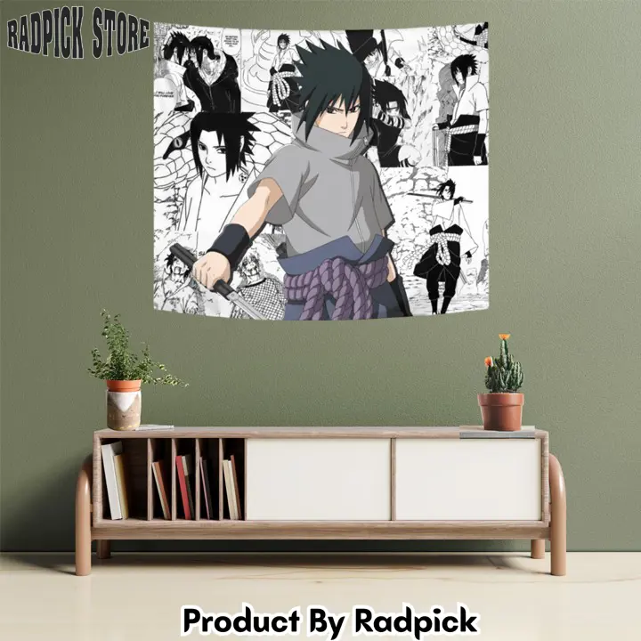 Uchiha sasuke tapestry custom anime mix manga home decor  rp5947417